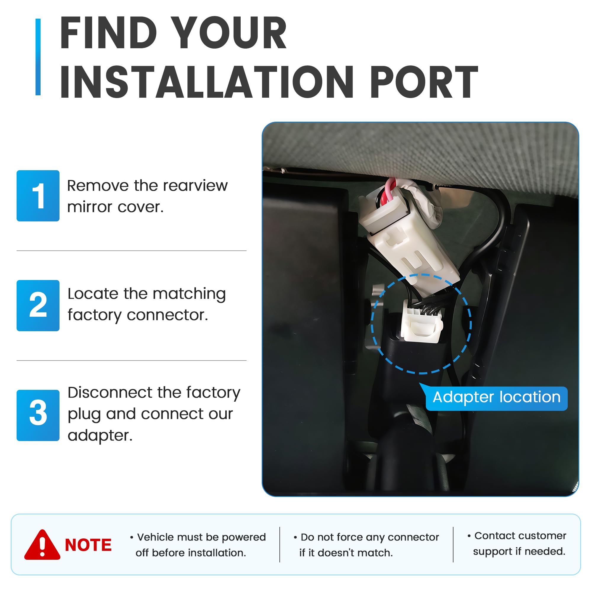 Pixelman - Adaptador de cable de cargador GPS para Garmin (10 pines tipo H), compatible con Hyundai Tucson, Kia, etc. Cable de alimentación USB oculto integrado para Garmin Nuvi Zumo xt, se conecta al