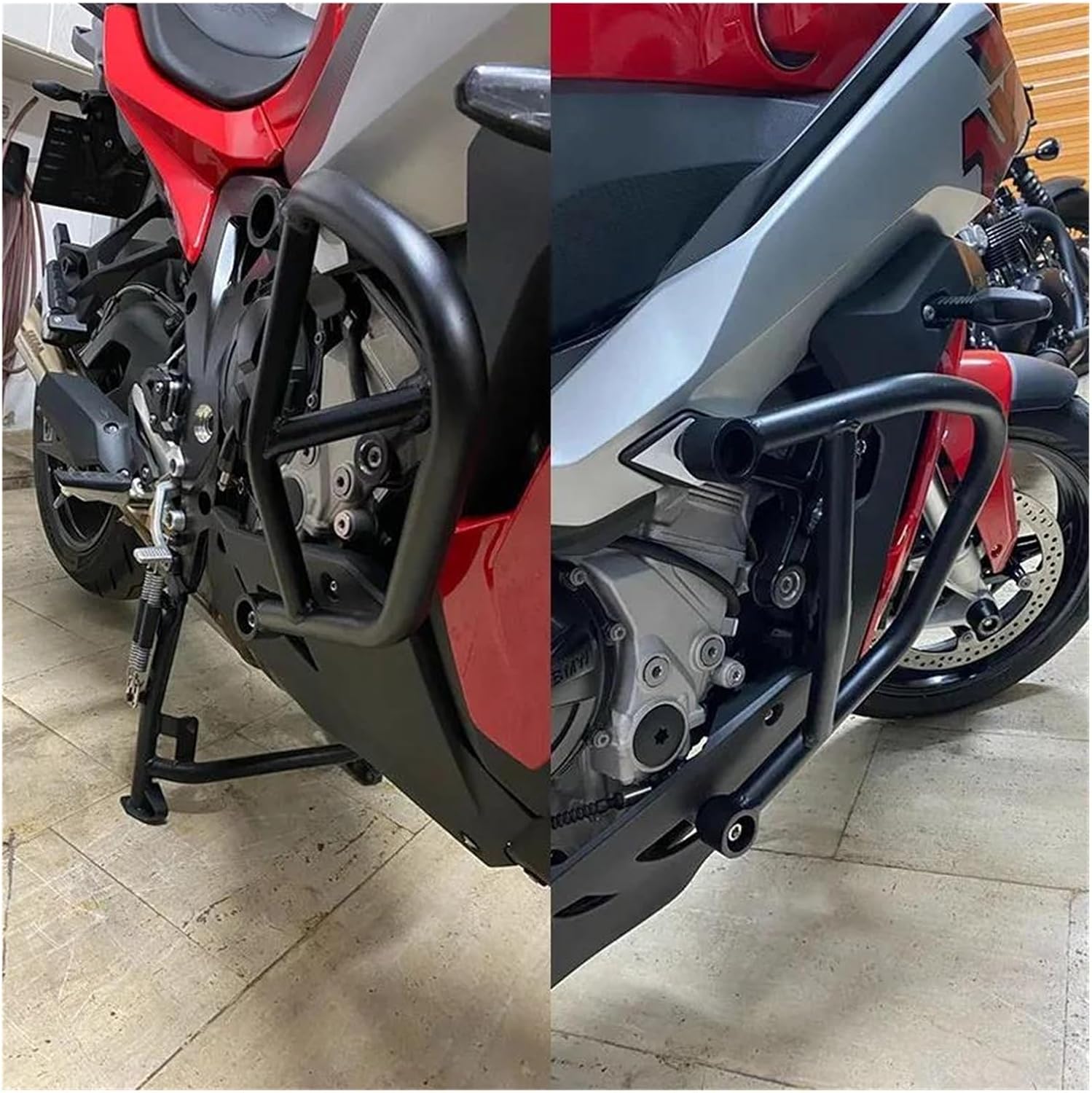 Frame Protector Crash Slider Motorcycle Highway Crash Bar Protector Kit for BMW S1000 XR 2015-2023 Engine Guard Bumper Accessories Falling Crash Protector(Black 2020-2023)