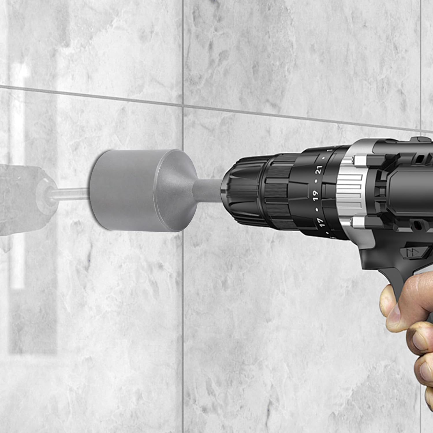 T-Post Driver,Hammer Drill Driver Attachment,Made for Driving T Posts with Rotary Hamer Drill,Fence Post Pounder,Fence Post Driver,Heavy Duty Stake Driver,Hammer Drill Tool,for Urban Maintenance