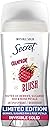 Secret Fresh Antiperspirant Deodorant for Women, 72hr Breathable Odor Protection with Pro-Hyaluronic Acid, Holiday Invisible Solid, Champagne Blush with Berries, Sugared Rim & Rose Petals Scent, 2.6oz