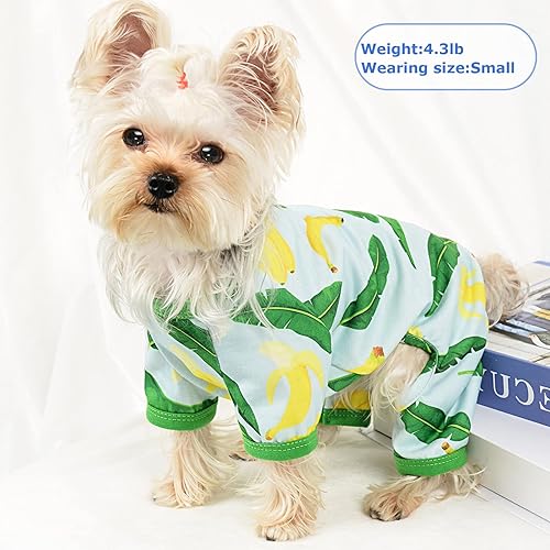 Miniatura 4 de Pijamas para perros de primavera y verano, ropa para perros pequeños y hembras - Chicos - Perros de tamaño mediano, ropa suave y elástica para