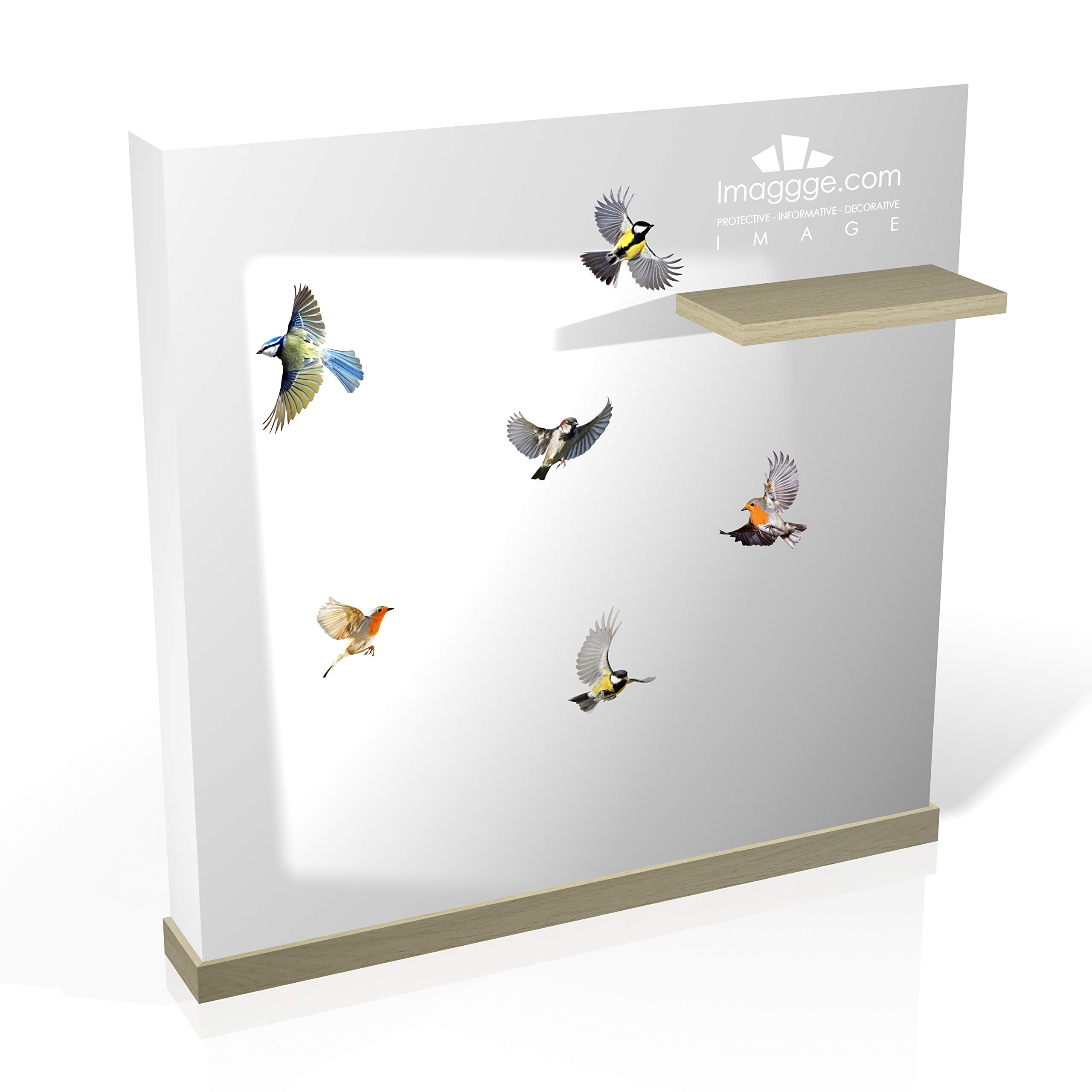 Set van 4 decoratieve vintage vogels voor aan de muur