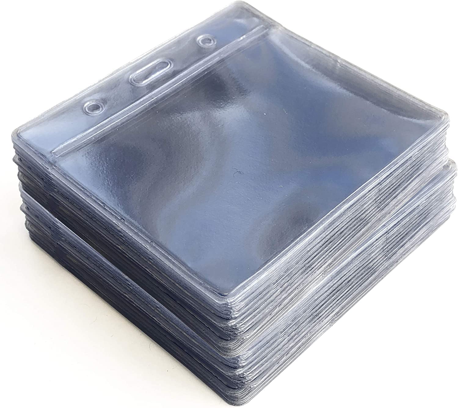 50 PCS Clear ID Card Holder Flexible - Image 3