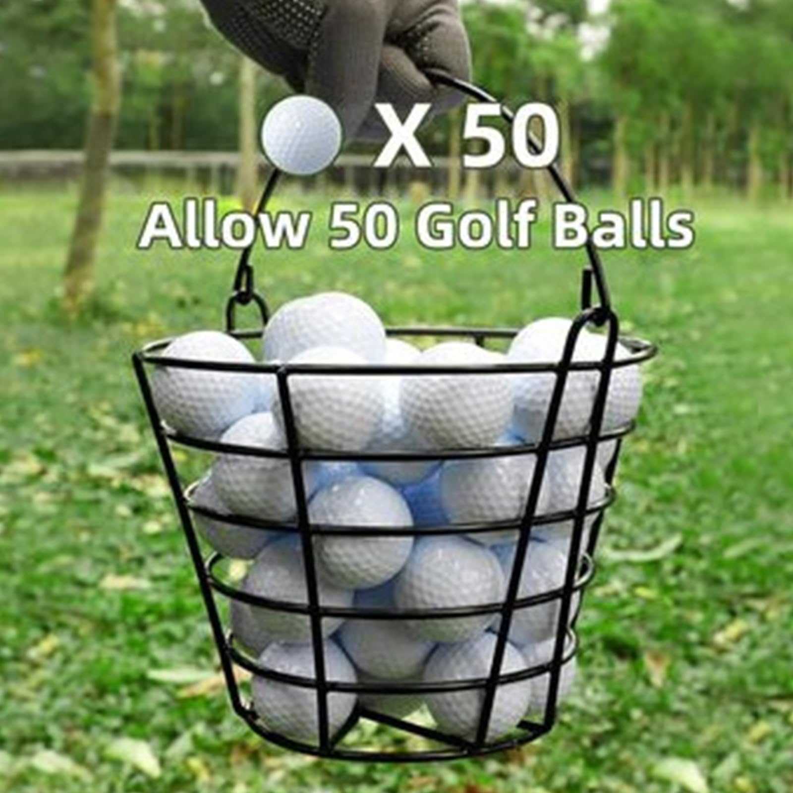 Ballkorb mit klappbarem für 50 Bälle Üben und Trainieren von Golfbällen
