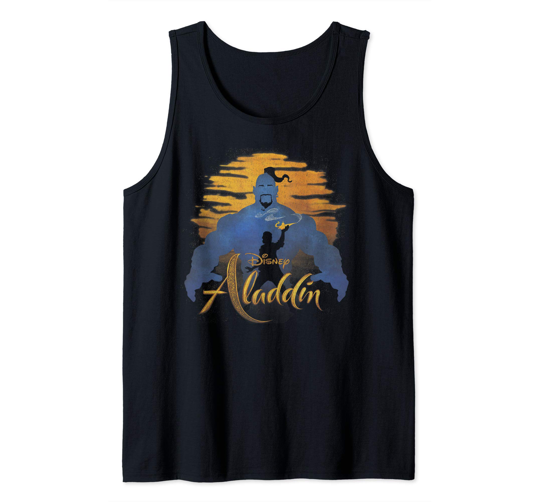 Aladdin Live Action Genie & Aladdin Sunset Silhouette Tank Top