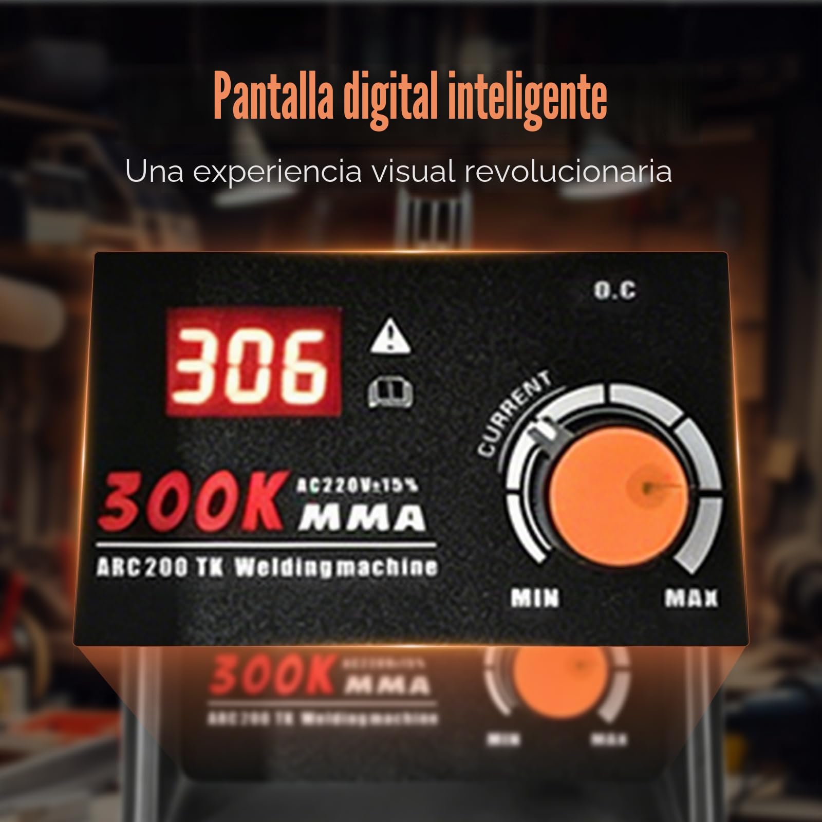 300A IGBT Soldador 220V – Soldador MMA portátil con arranque en caliente y función antiadherente, soldador IGBT DC de electrodos, para acero, acero inoxidable y hierro fundido, pantalla LCD
