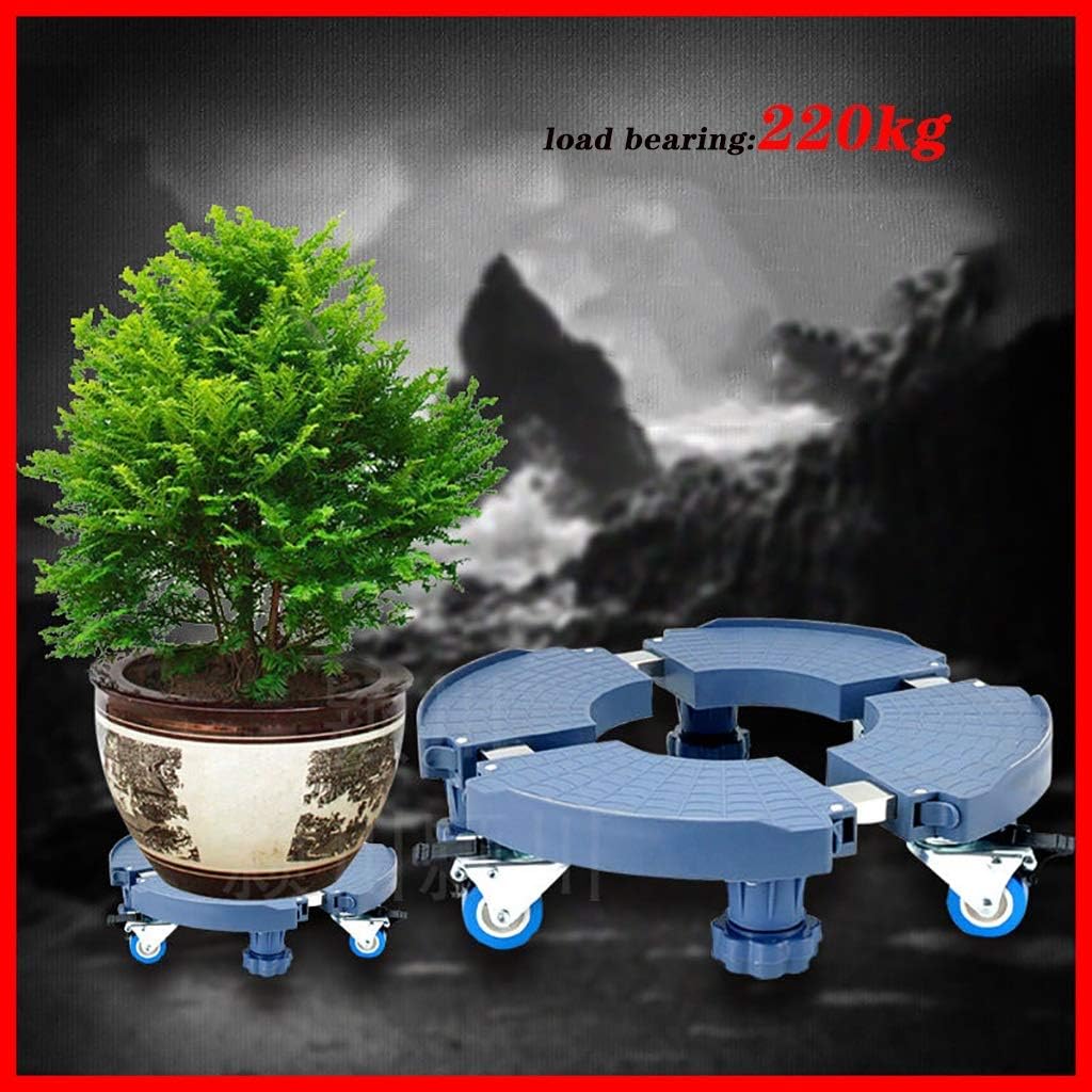 21.6in Planter Caddies,Heavy Duty Metal Plant Stand with Wheels,with Heavy Duty Wheels Metal Plant Caddy,Load Bearing: 100kg-150kg
