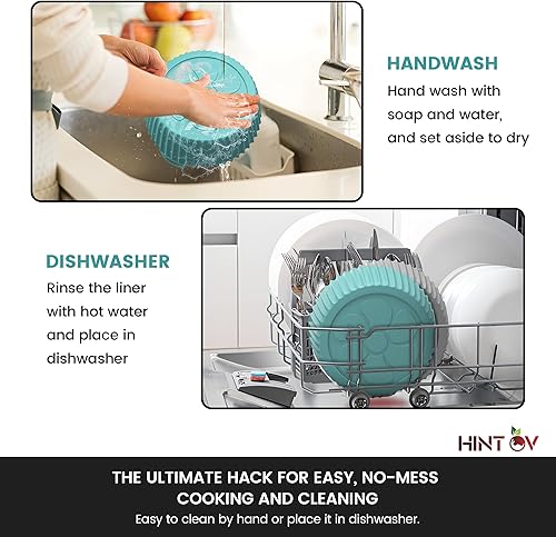 Miniatura 6 de Paquete de 2 forros de silicona para freidora de aire, de 3 a 5 cuartos de galón