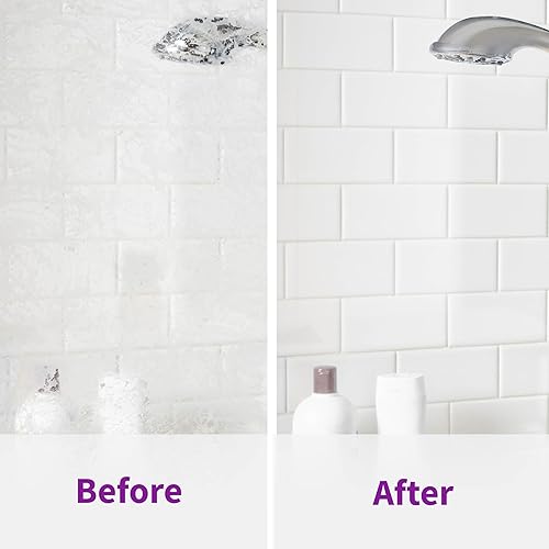 Miniatura 29 de Rejuvenate Limpiador de puerta de vidrio para ducha, sin exfoliantes, funciona en azulejos de cerámica, cromo, plástico y más (2 botellas x 24 onzas)