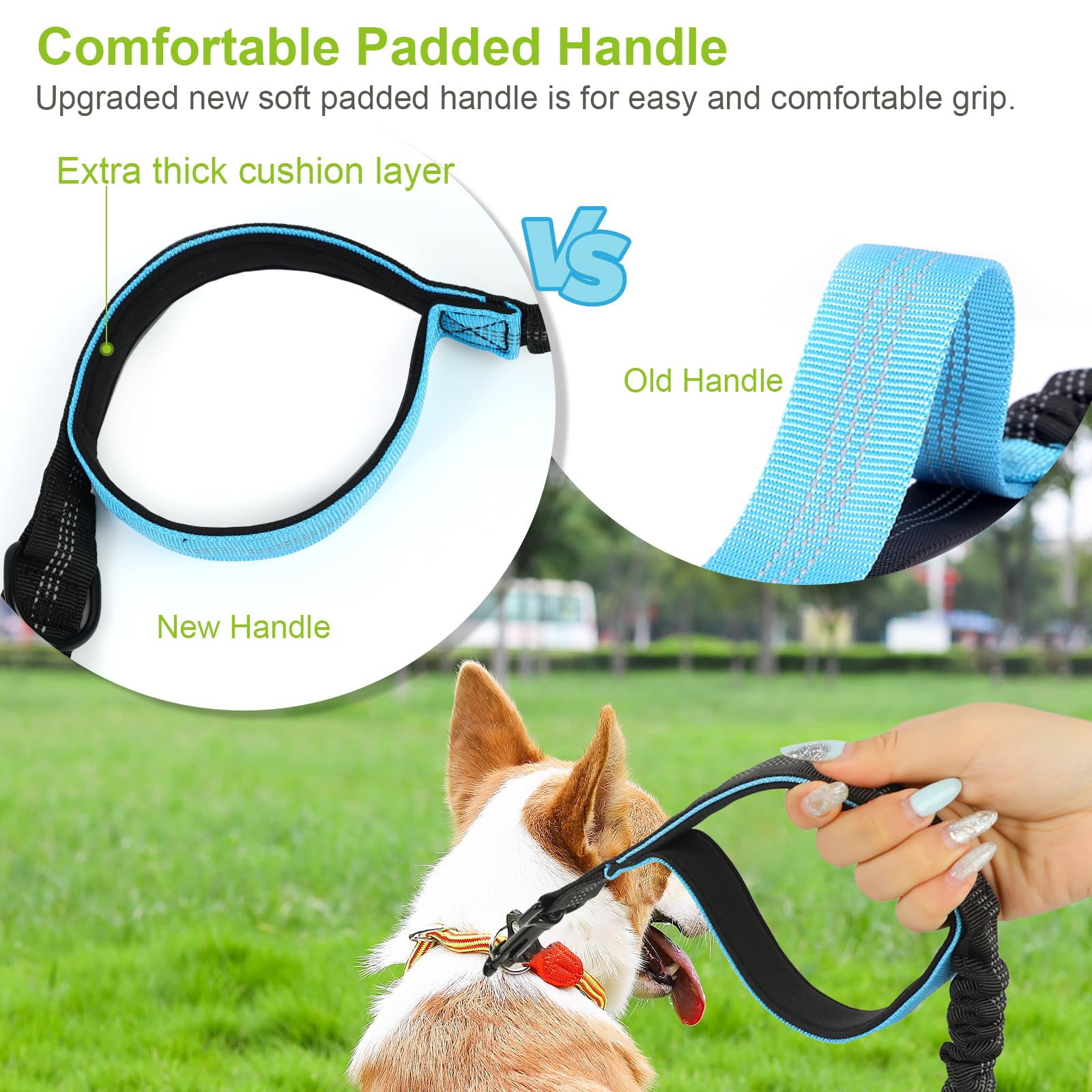Hands Free Leash Gooby Neoprene Wrist Band Surfer Leash Blue,