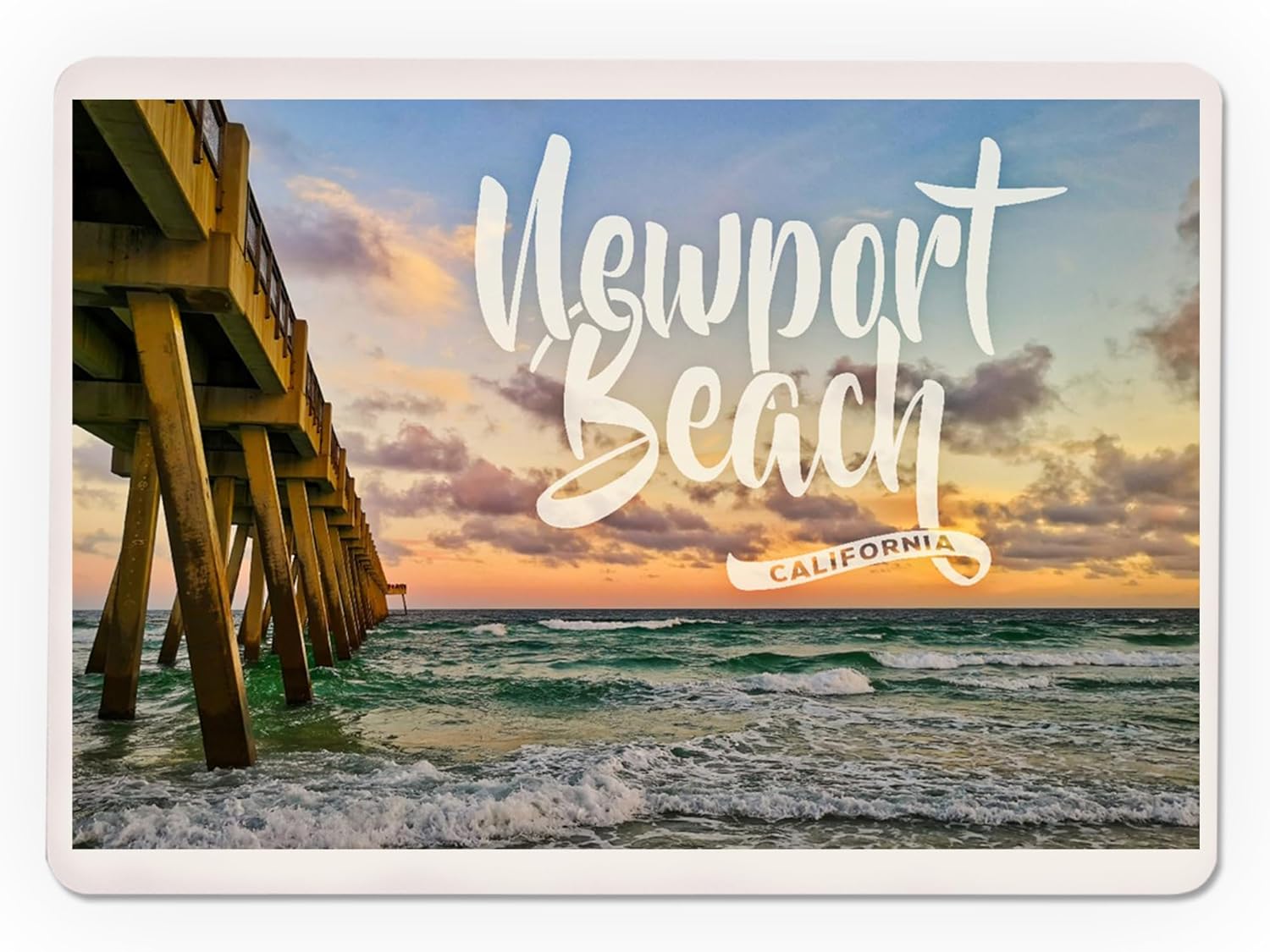 Lantern Press Newport Beach, California, Under The Pier, 52 Playing Cards for Adults, Poker Size Card Deck