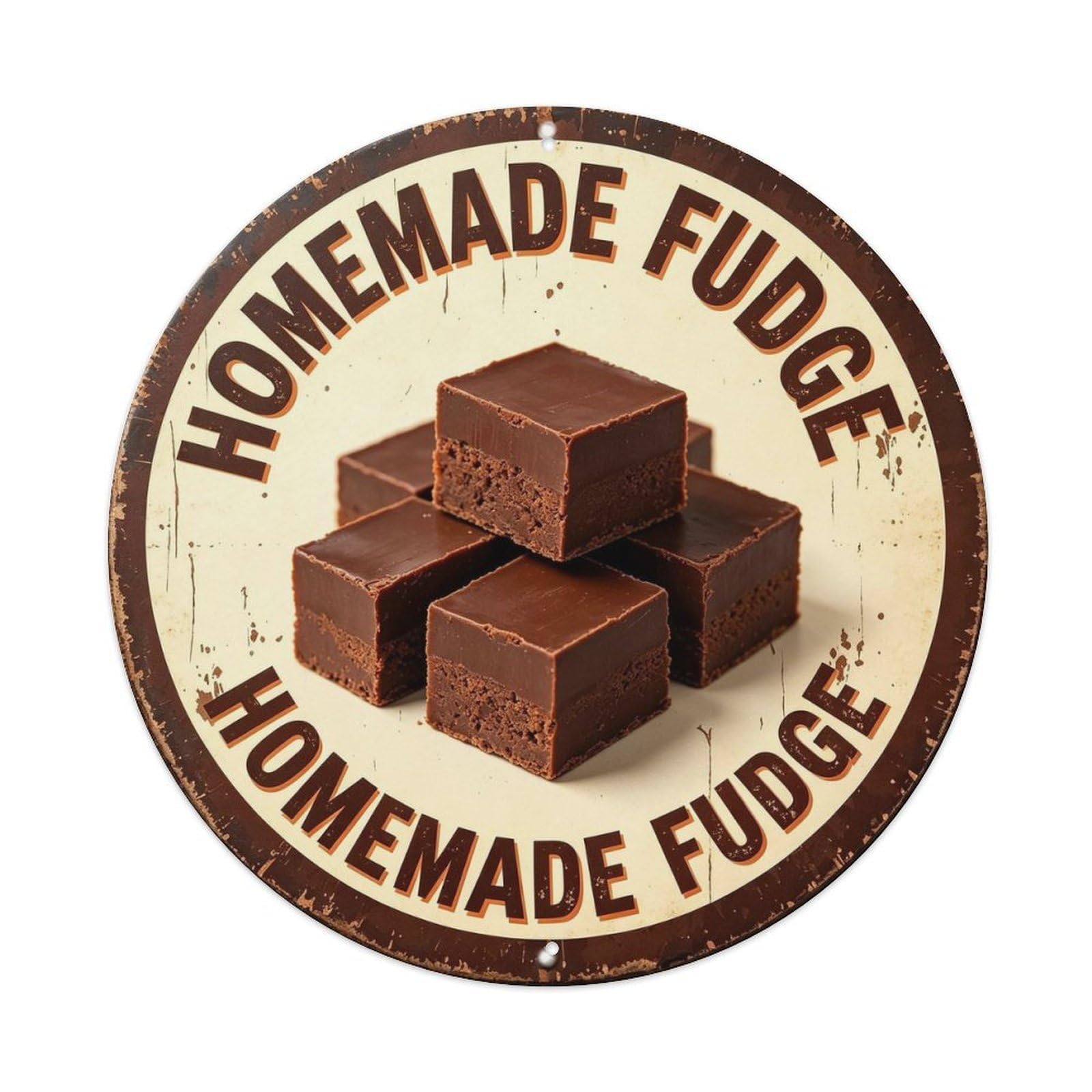 Homemade Fudge Metal Tin Sign Plaque