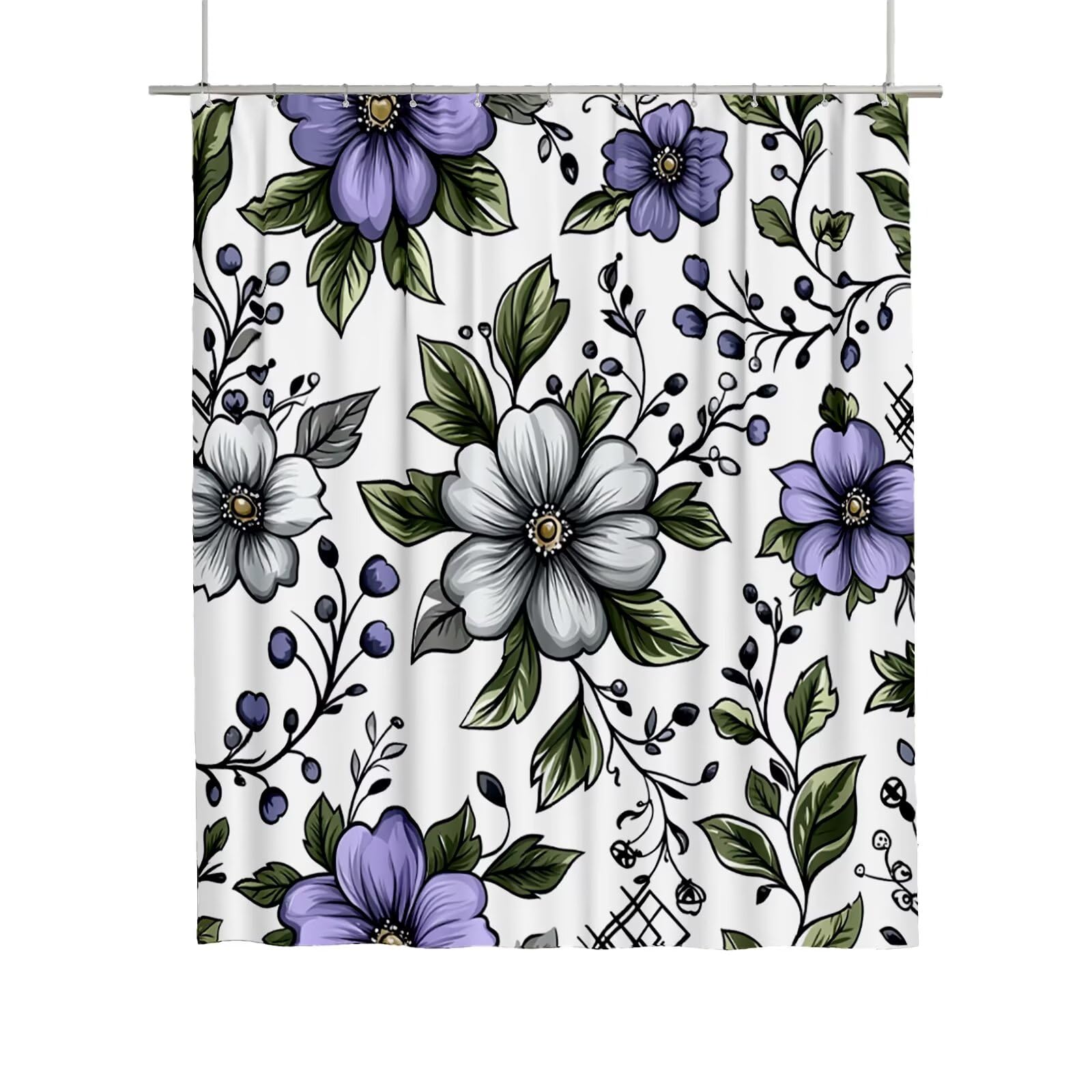Rideau douche 180x180 lavable pour une salle de bain zen