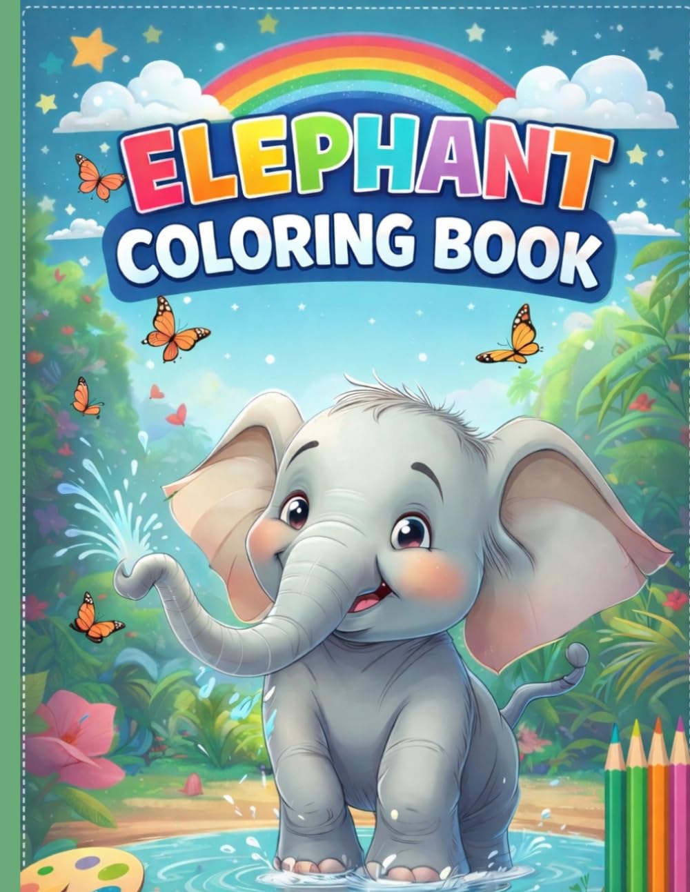 Little Elephant Coloring Book for Kids