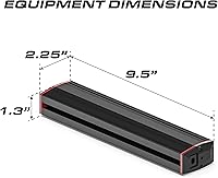 Vista 4 de Feniex Q-200 - Barra de luz 3 modos programables 5 colores en uno (rojo, azul, ámbar, blanco, verde), 54 LED, LED súper brillante de 3 W, clase