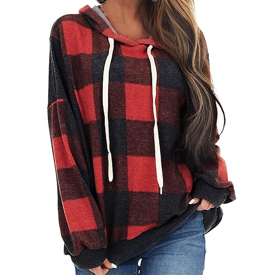 plaid pullover hoodie