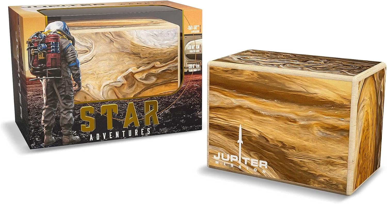 Logica Puzzles Art. Jupiter - Wooden Puzzle - Secret Box 9 Steps - Difficulty 4/6 Extreme - Star Adventures Series : Toys & Games