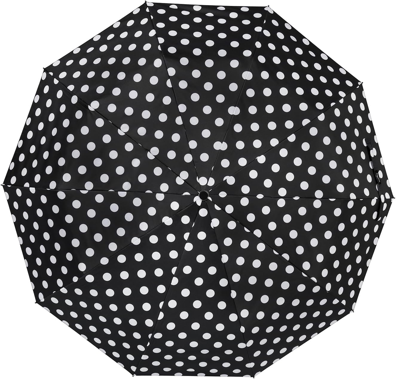 Agaric Cute Polka Dots Large Travel Umbrella for Rain & Sun, 46” UV Protection Auto Open Close Waterproof Folding Umbrella Windproof Compact Umbrella - Image 5