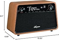 Vista 9 de Sangean HDR-19 HD Radio/AM/FM-RDS/Bluetooth/AUX Radio de gabinete de madera premium