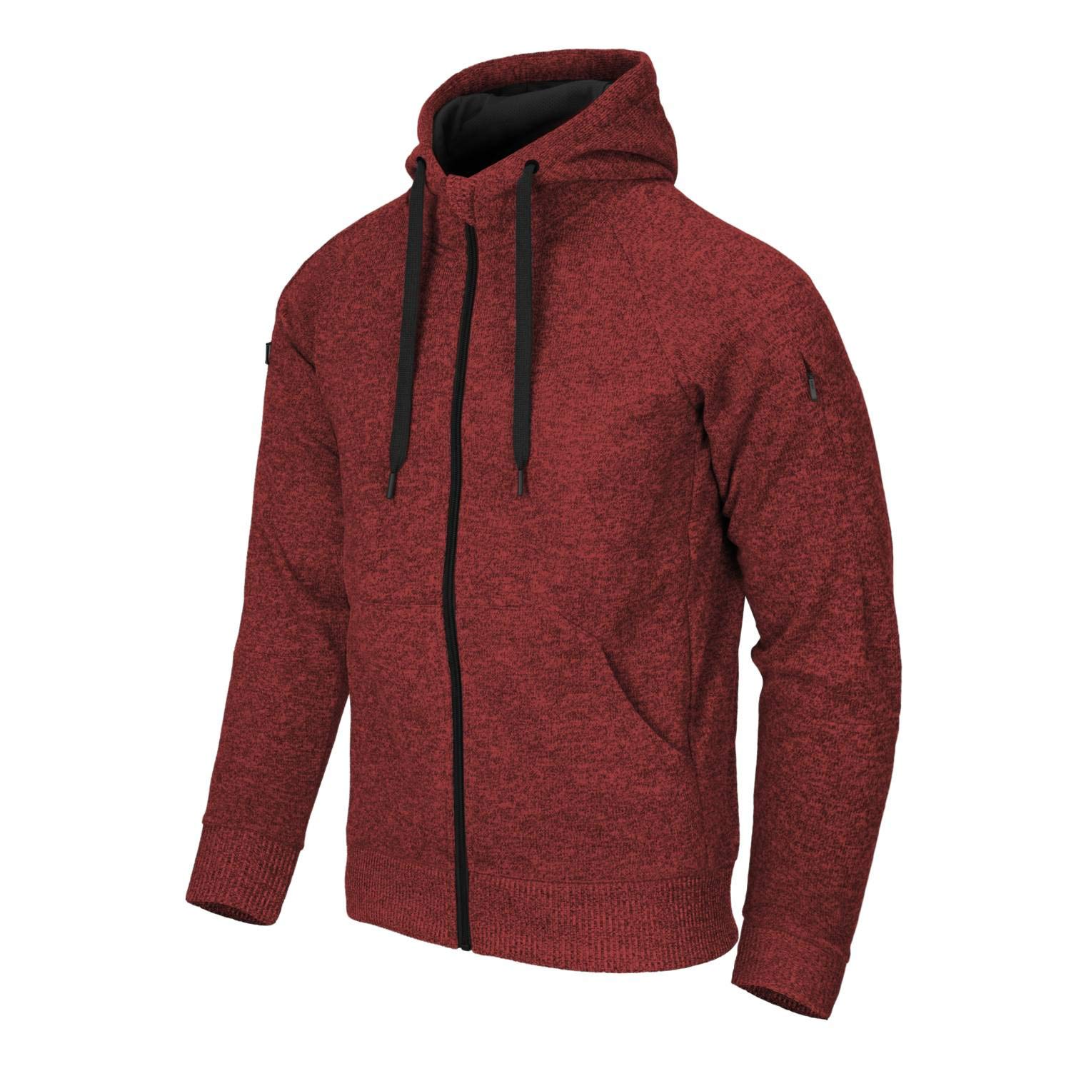Helikon-Tex Men's Melange Red Covert Tactical Hoodie (Fullzip) Red Melange Xxl/Regular