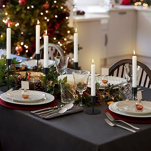 Miniatura 6 de Sieral Portavelas cónicos a granel, juego de candelabros modernos decorativos de metal para boda, aniversario, hogar, comedor, centro de mesa