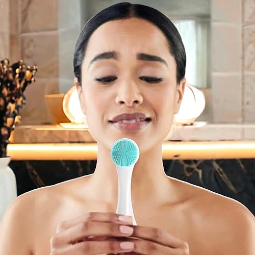 Miniatura 3 de HEATHER'S LUX Cepillo de limpieza facial, cepillo suave y limpiador de silicona. Cuidado de la piel, exfoliación profunda de poros, masaje facial,