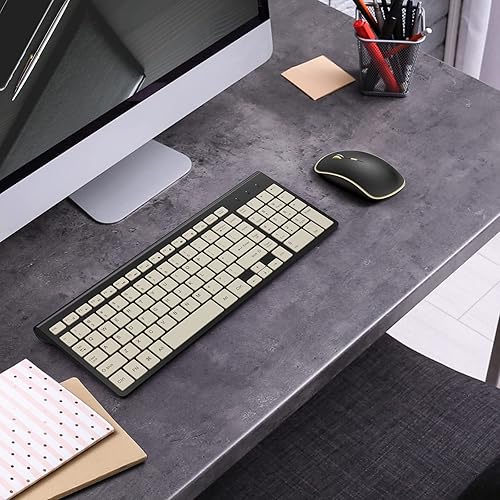 Miniatura 7 de J JOYACCESS Ratón silencioso inalámbrico, portátil para computadora con 5 niveles de DPI ajustables, mouse USB para escritorio, cuaderno, MacBook,