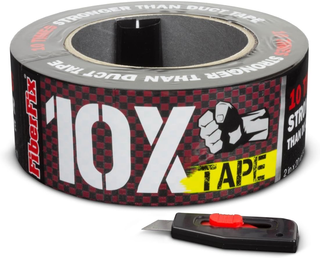 10X Tape - Repair Tape 100x Stronger than Duct Tape - 2" (1 Roll)