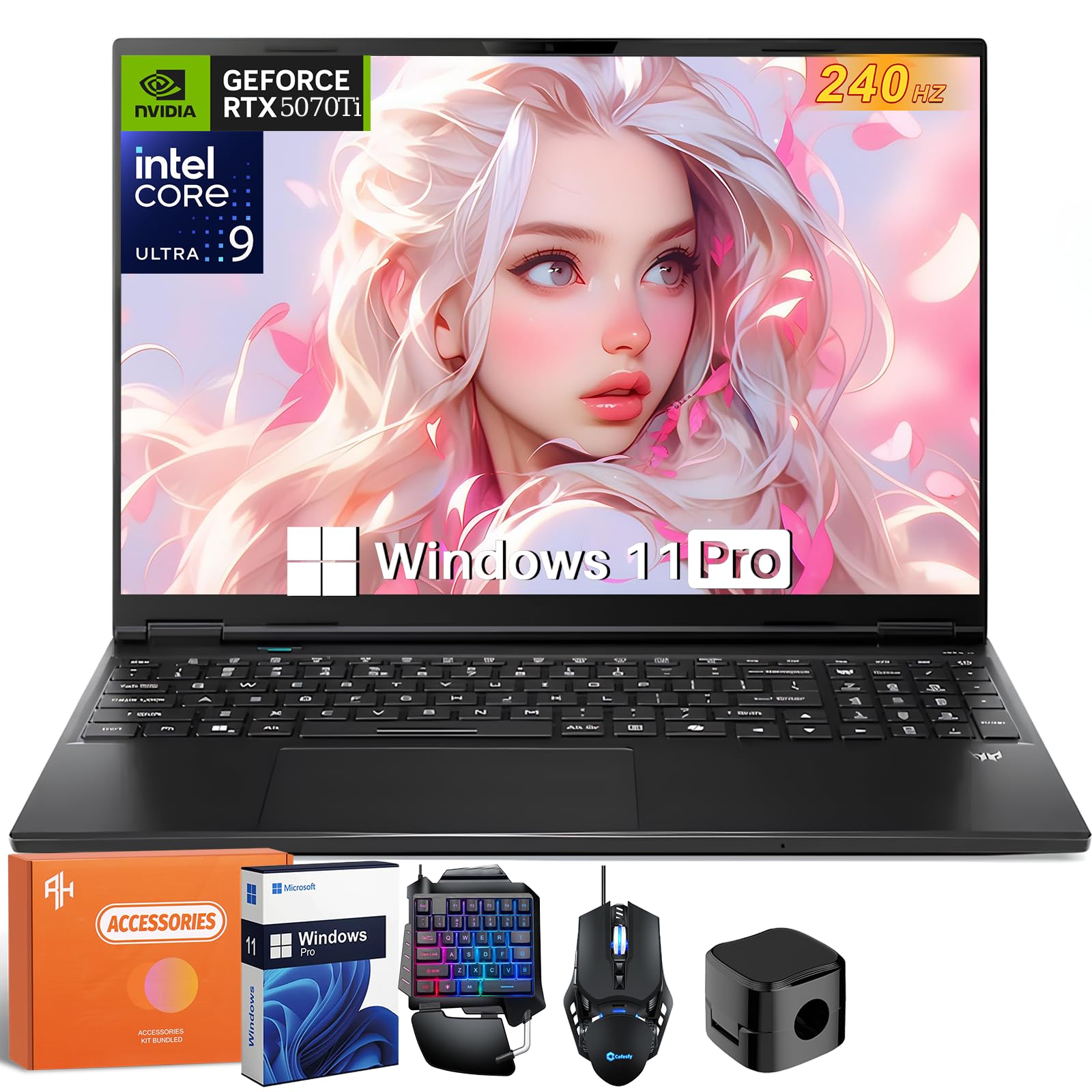 Acer Predator Helios Neo 16S Ai Gaming Laptop, NVIDIA RTX 5070Ti, Intel Ultra 9 275HX Processor, 16" OLED 240Hz 500 nits, 32 GB DDR5 RAM, 1 TB SSD,