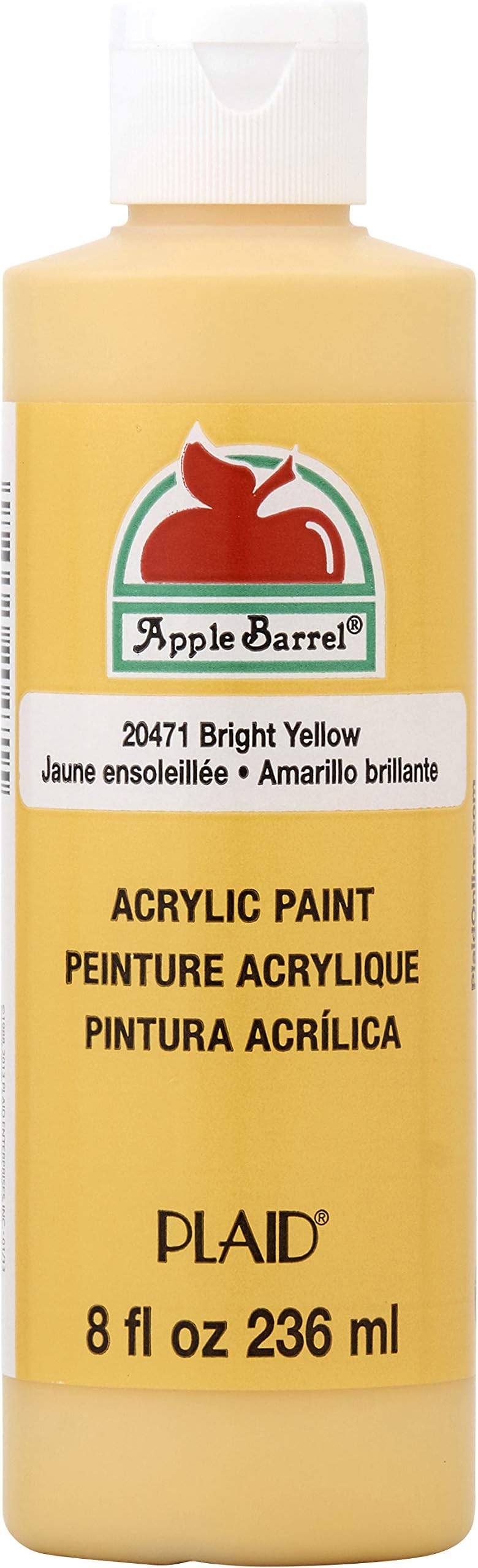 Matte Acrylic Paint, 8 fl oz, Bright Yellow, (Pack of 1)
