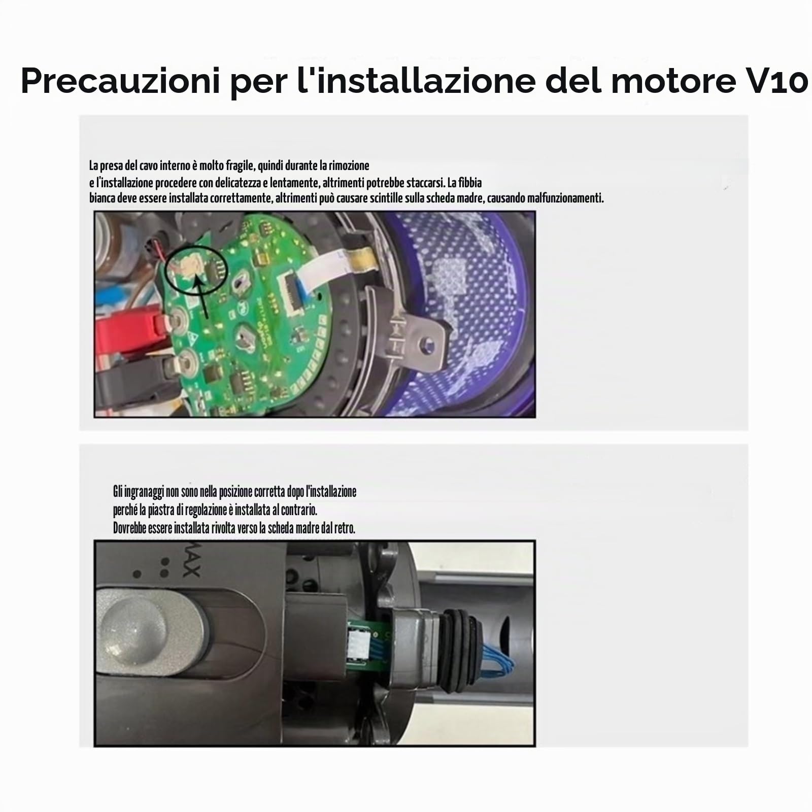 Scheda principale del motore dell'aspirapolvere con filtro motori elettrici for Dyson V10/V10Slim SV12 Pezzi di ricambio for aspirapolvere(V10)