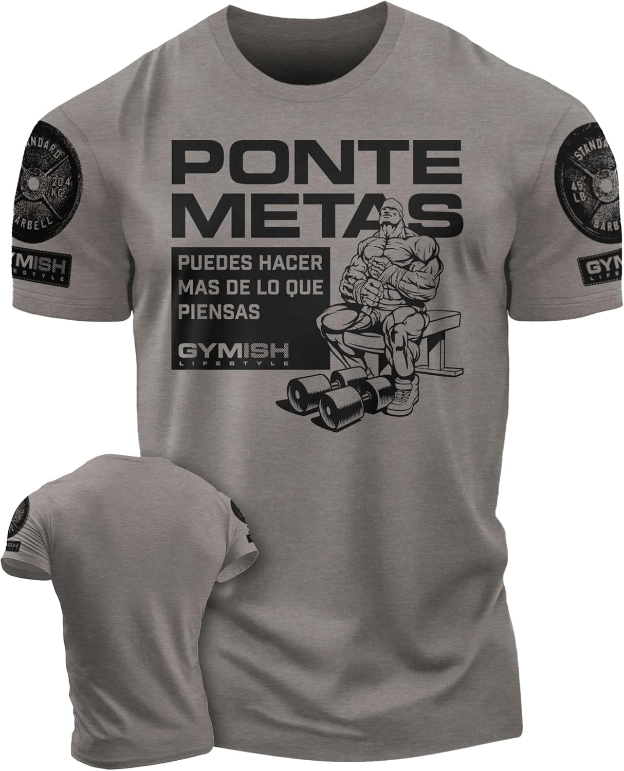 Ponte metas puedes hacer mas de lo que piensas Mens Workout Motivational T-Shirt