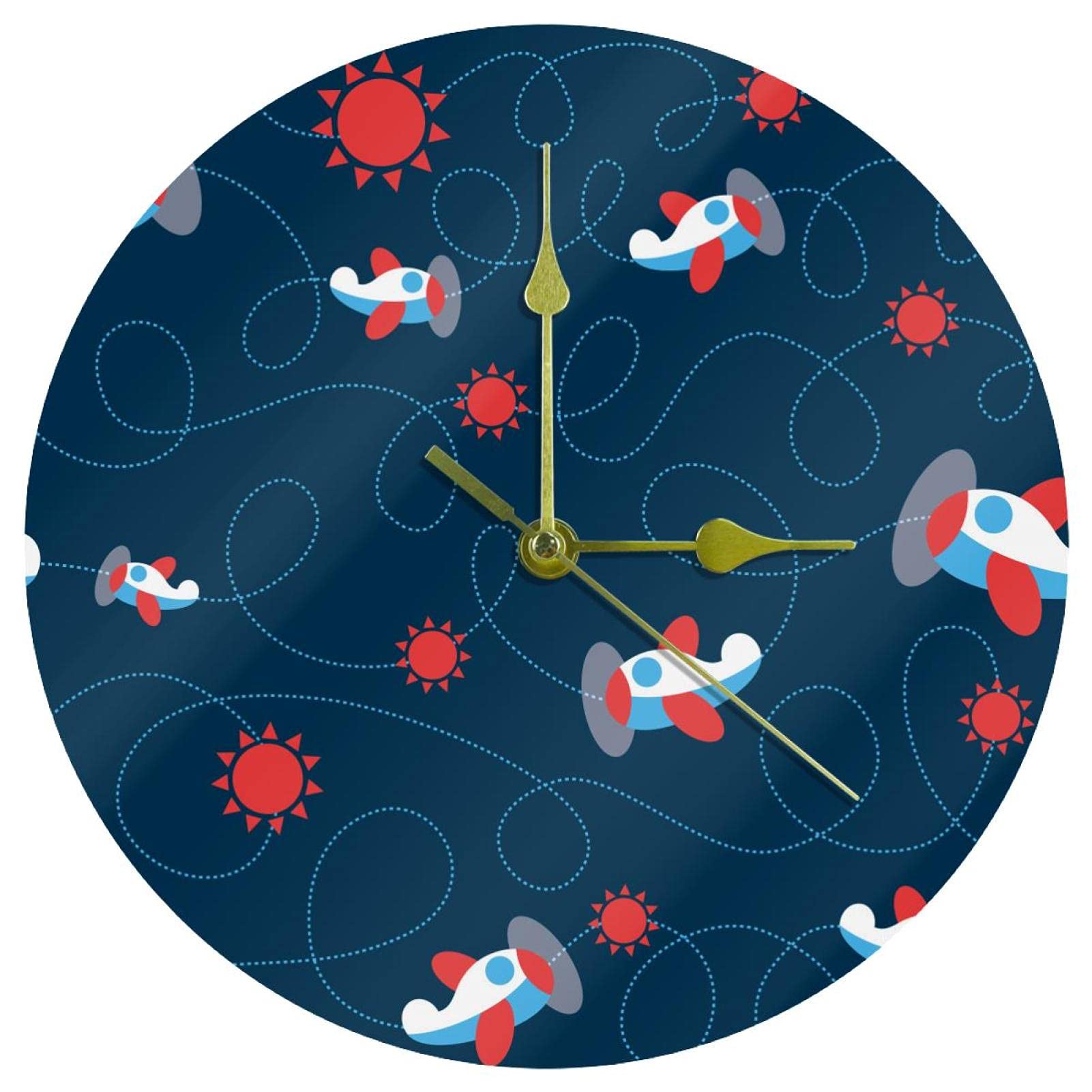 Horloge murale acrylique rouge silencieuse pour apaiser vos nuits