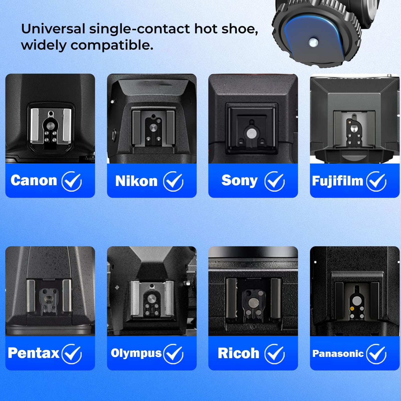 Blitzschuh Riser Adapter Für Godox IM30 - Reduziert Objektivschatten Bei Mini-Blitz