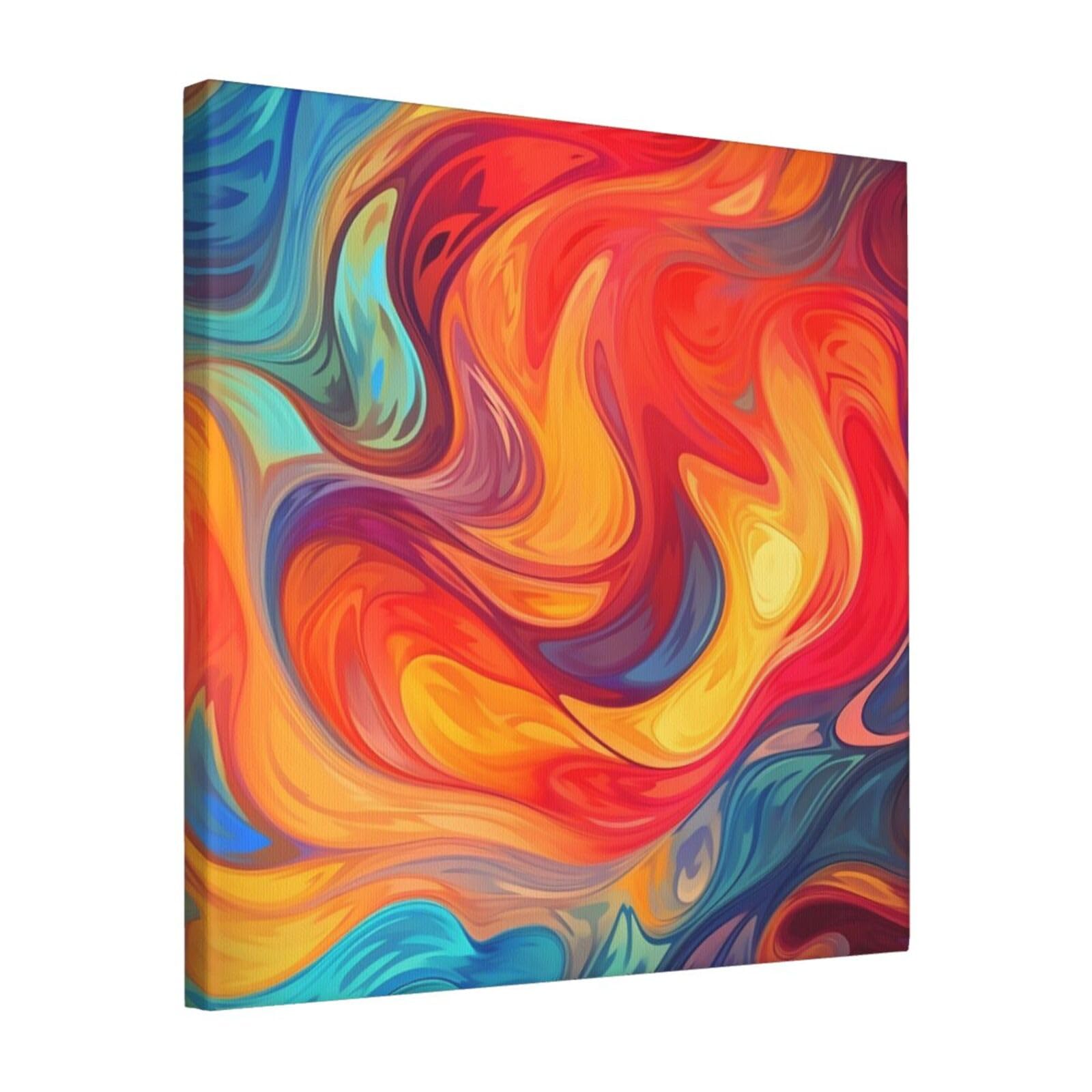 FodPand Artistic effect colorful Canvas Wall Art for Living Room Wall Decor 16"x16" Modern Artwork Painting Pictures Hanging Canvas Prints Aesthetic Wall Art for Bedroom Bathroom Office Wallart Decor