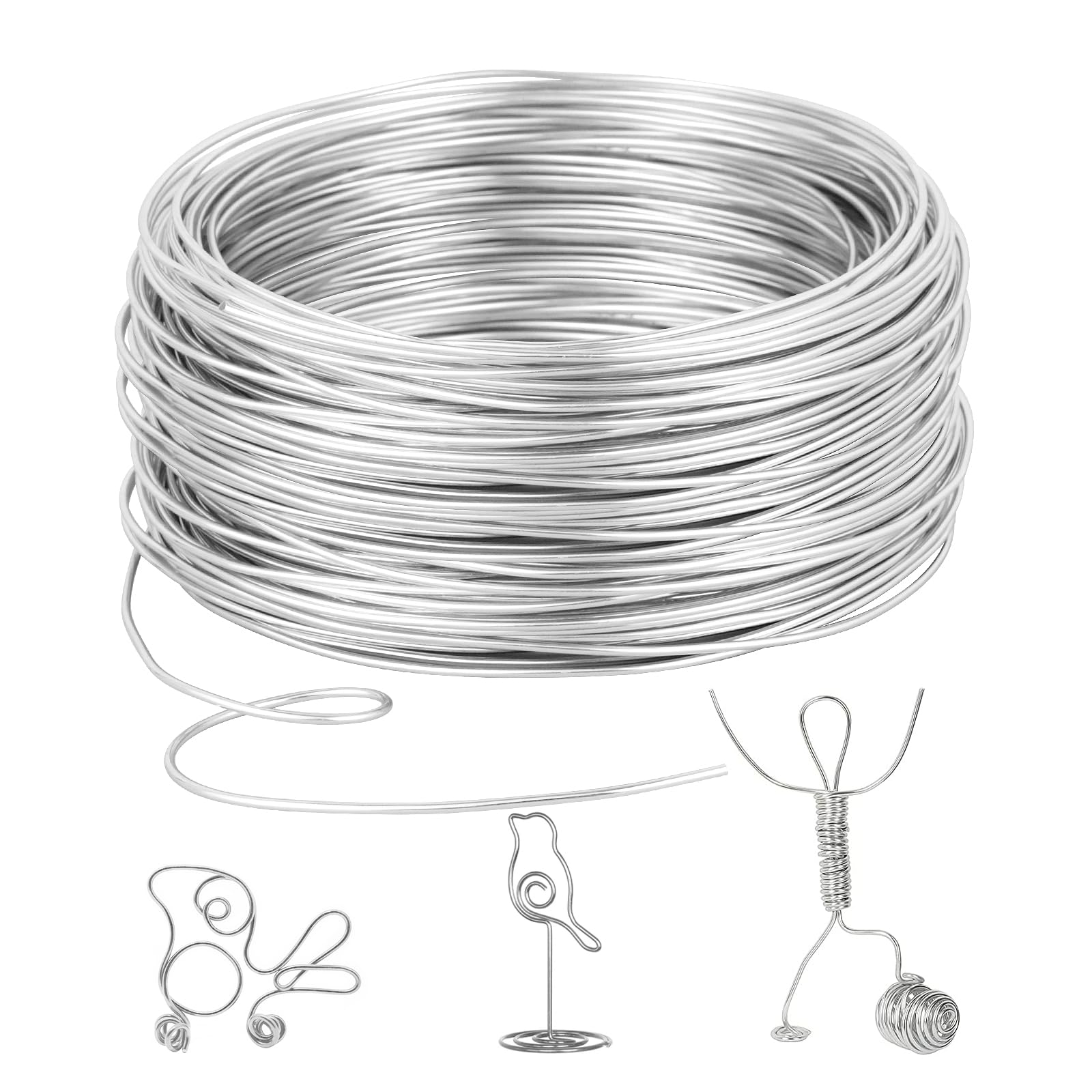 Fil D'Aluminium Souple 2mm - 10m Pour Bijoux, Artisanat Et DIY - Malléable Et Antirouille - Coupe Facile