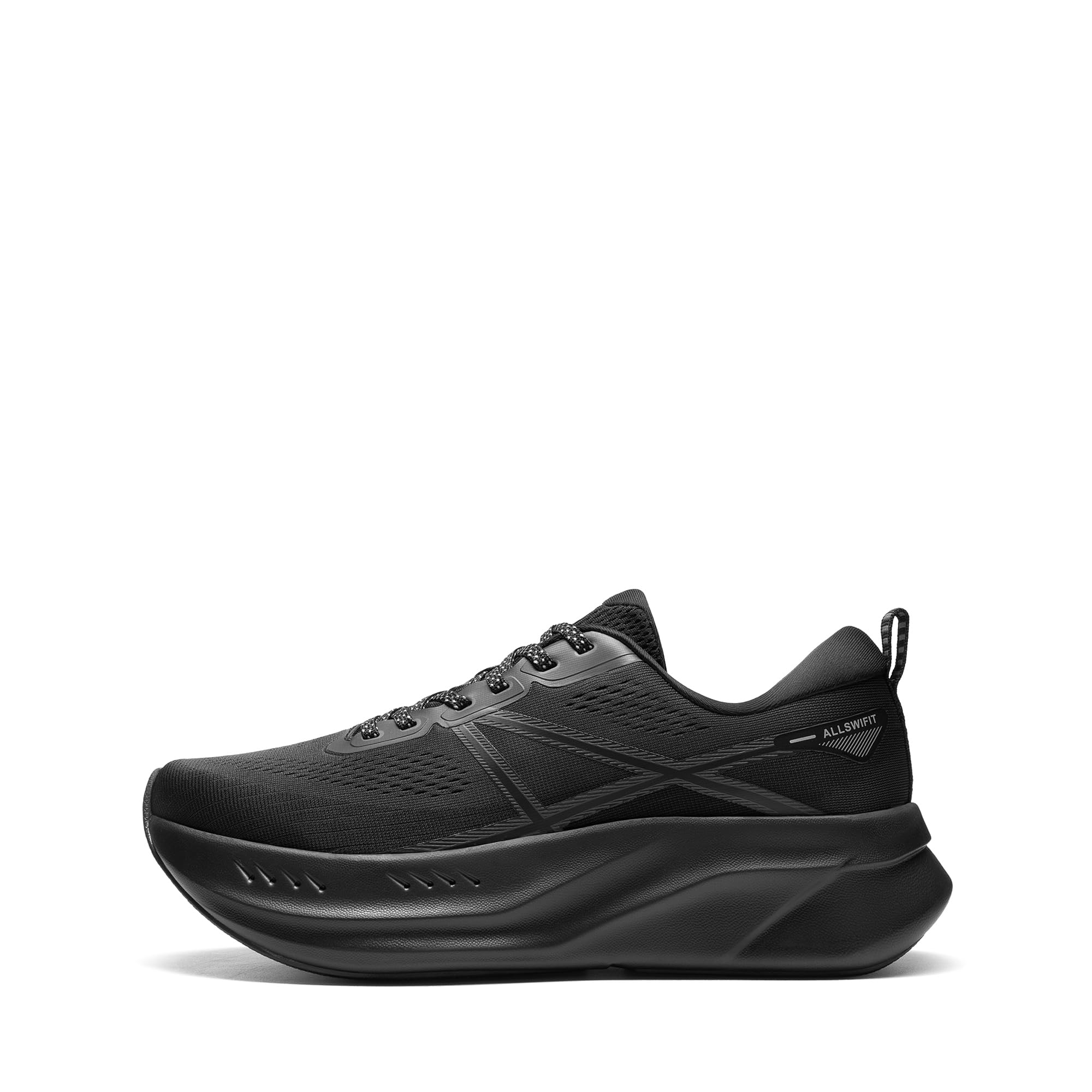 ALLSWIFIT Męskie buty do biegania szosowego poduszka buty tenisowe antypoślizgowe wygodne lekkie siłownia trening atletyczny wsparcie łuku trampki do chodzenia Active5K
