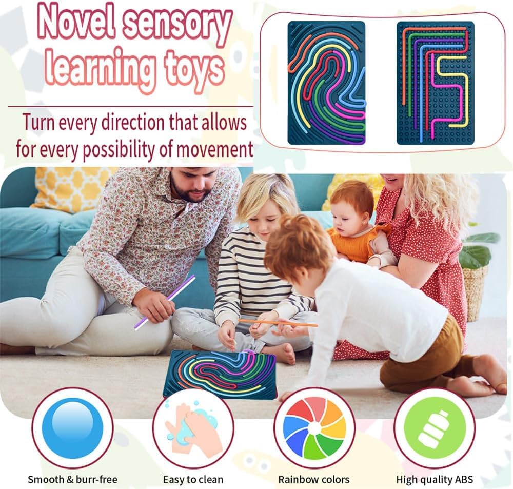 SSNTSY Christmas Sensory Activity Board Silicone Fidget Toy - 12...