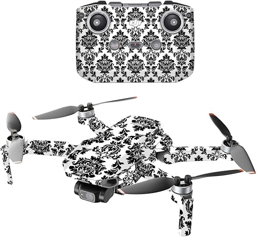 Miniatura 7 de MightySkins - Compatible con DJI Mini 2 Dron portátil  Black Aztec  Funda protectora de vinilo duradera y única  Fácil de aplicar, quitar y cambiar