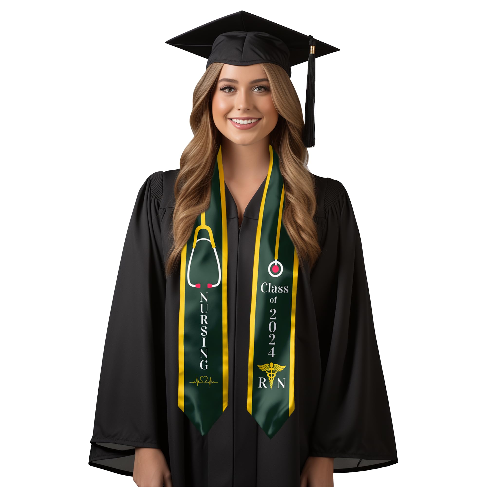 African Mud Cloth Kente White Stole Style 1