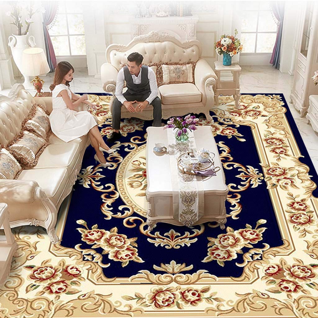 Tapis de sol salon style Europe pour réchauffer l'espace canapé et table basse