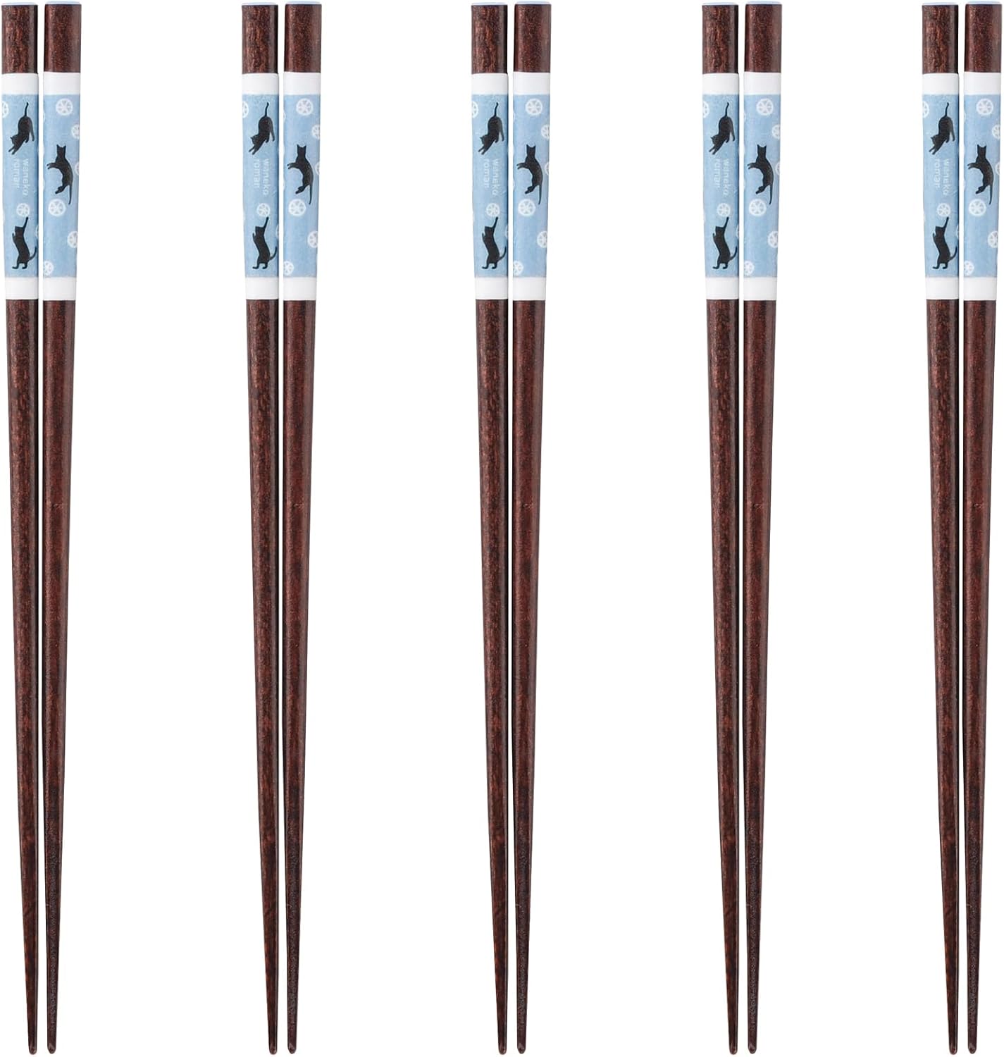 J-kitchens PID593556 Japanese Chopsticks, Set of 5 Pairs, Material: Wood, Chopsticks, Made in Japan