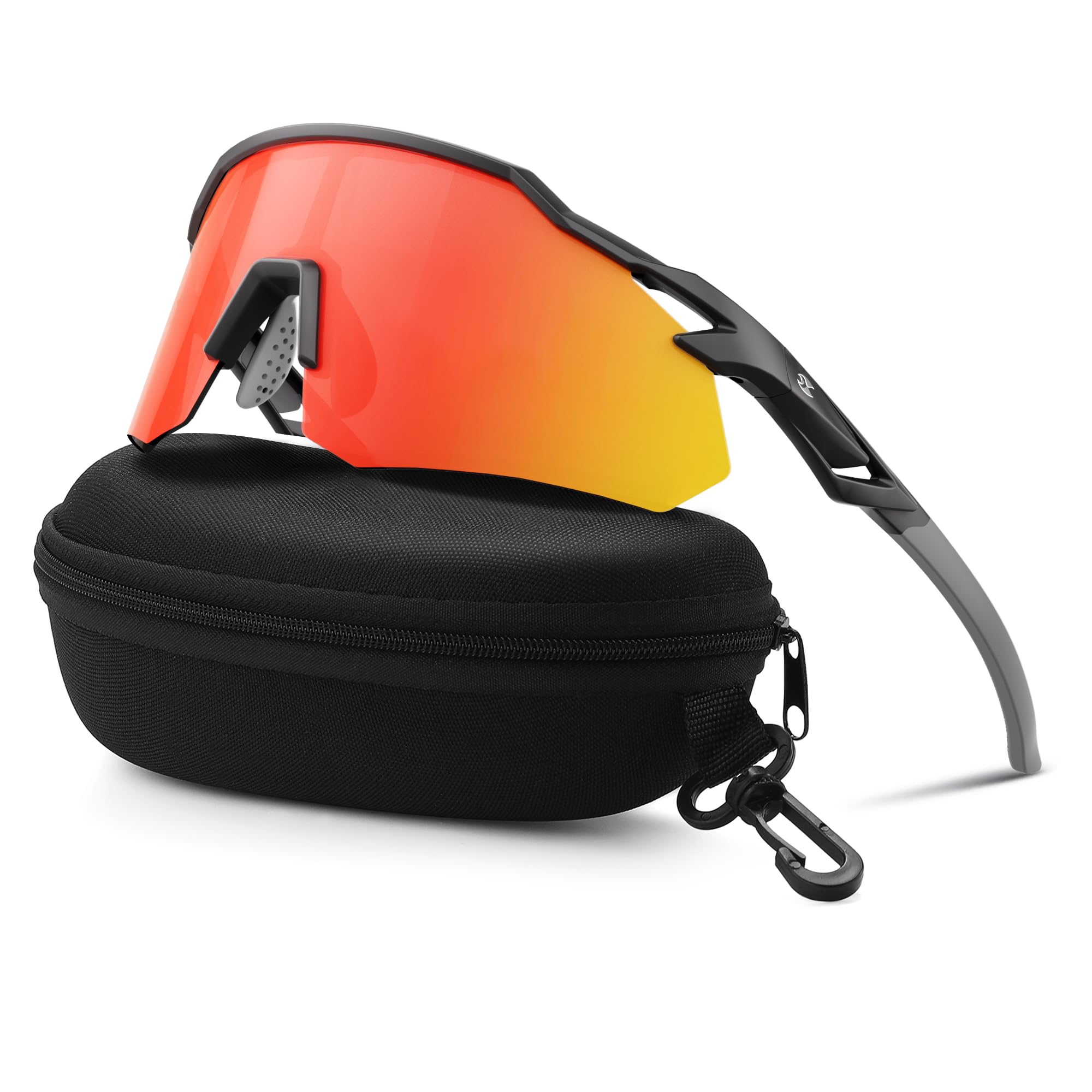 suoso Sportbrille Polarisiert Radsportbrillen Fahrradbrille Schnelle brille für Herren Damen Sport Sonnenbrille UV400 Klar Laufbrille für MTB Rennrad Fahrrad Ski Rave