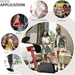 EASYFUN Sac à bandoulière de voyage, Sacs à banboulière imperméables pour femmes, hommes, sac d'hôpital, sac de nuit avec manches de trolley