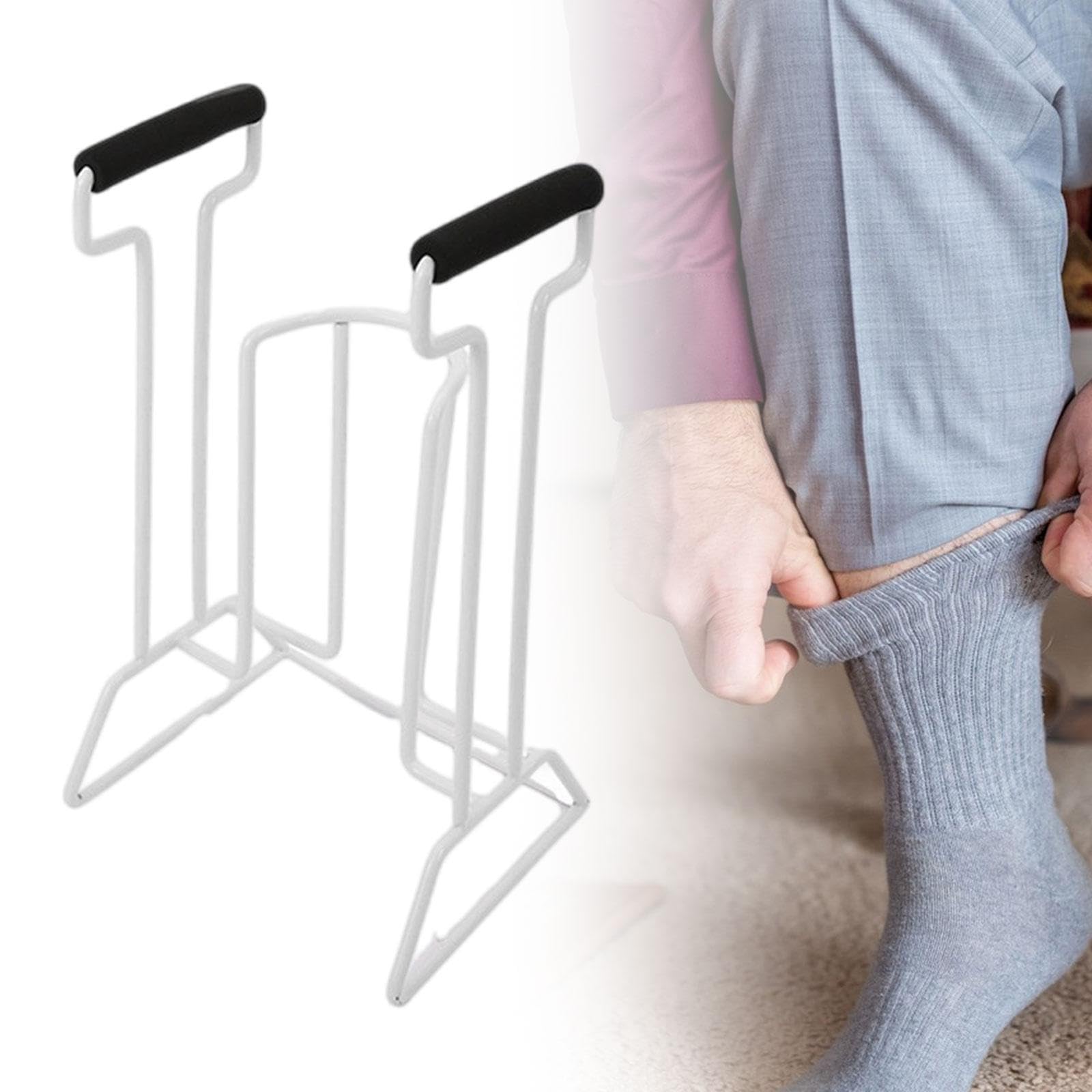 Qianly Ayuda para Calcetines Dispositivo de Ayuda para Mayores Asistente de Colocación de Medias Herramienta para Vestir Calcetines Fabricación en