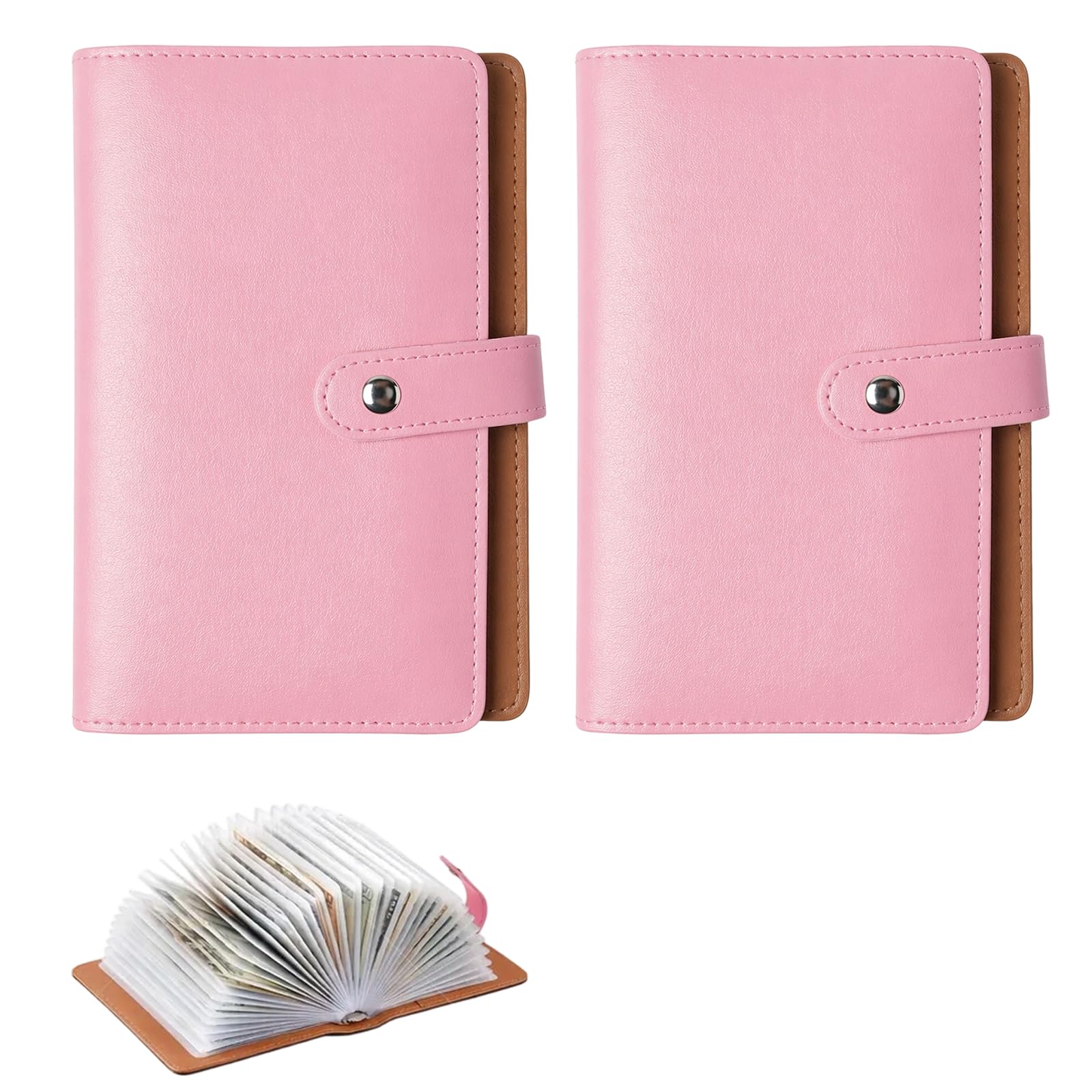 2Pack 100 Envelopes Saving Challenge Binder, with Cash Envelopes