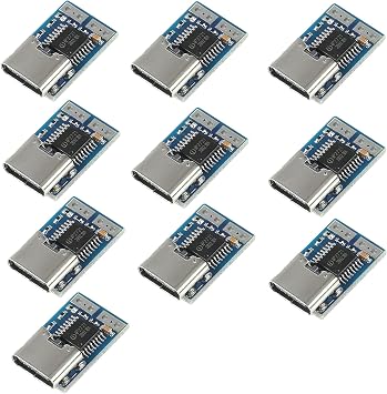 10PCS Type-C USB-C PD 12V DC Fixed Voltage Power Trigger Module 5A Type-C Female Input Module