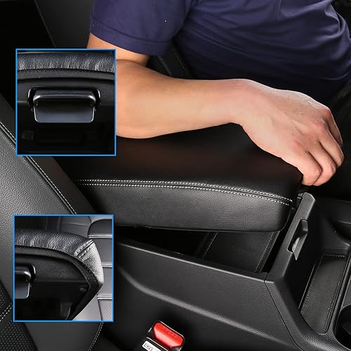 Miniatura 6 de CZCGYDY Funda de consola central para Honda CRV 2023, funda para reposabrazos de ajuste personalizado para Honda CR-V 2023, funda de cuero para