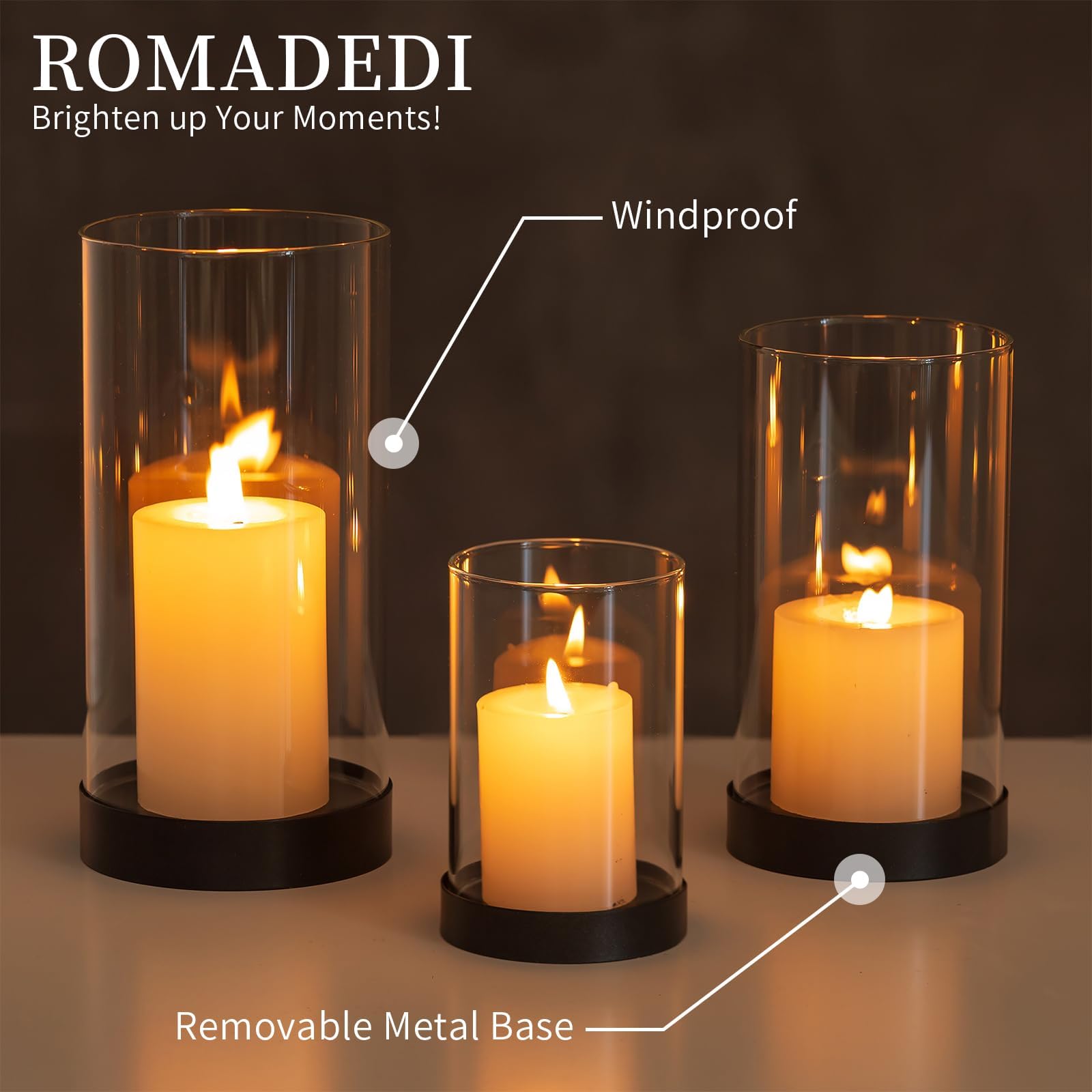 Romadedi Glazen kandelaar, kandelaar voor staafkaarsen, set van 10 kleine staafkaarsenhouders voor staafkaarsen, bruiloft, tafeldecoratie, Kerstmis, advent, woonkamer, feest, eettafel, vintage