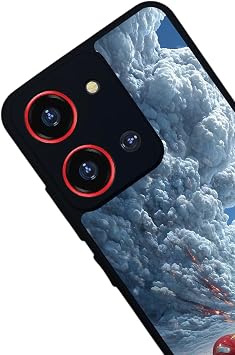 Reeder S19 Max Pro S 108MP ile Uyumlu Şimşek McQueen Tasarımlı Glossy Premium Kılıf, Siyah